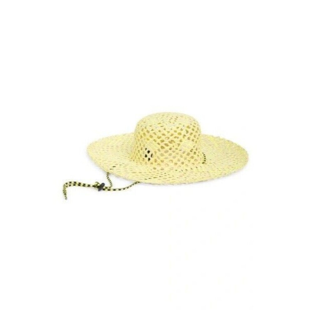 BP Womens Floppy Sun Hat natural straw drawstring